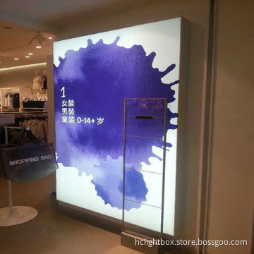 LED Backlit Poster Frame Light Box Display